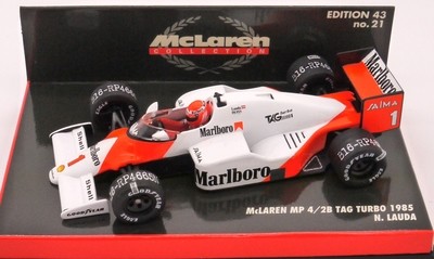 1985 Minichamps Marlb McLaren MP4/2B N Lauda 1/43