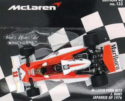 1976 Minichamps Marlb Mclaren M23 J Hunt Japanese GP 1/43