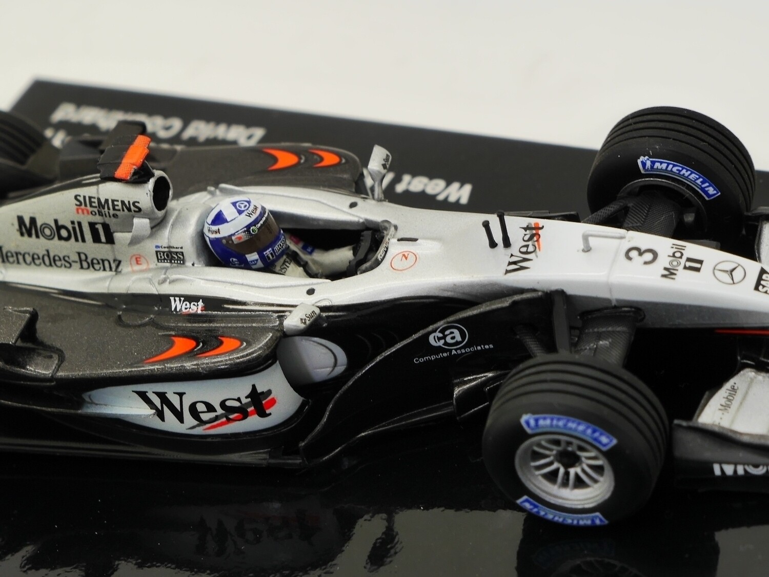 2002 Minichamps West McLaren MP4/17 D Coulthard 1/43