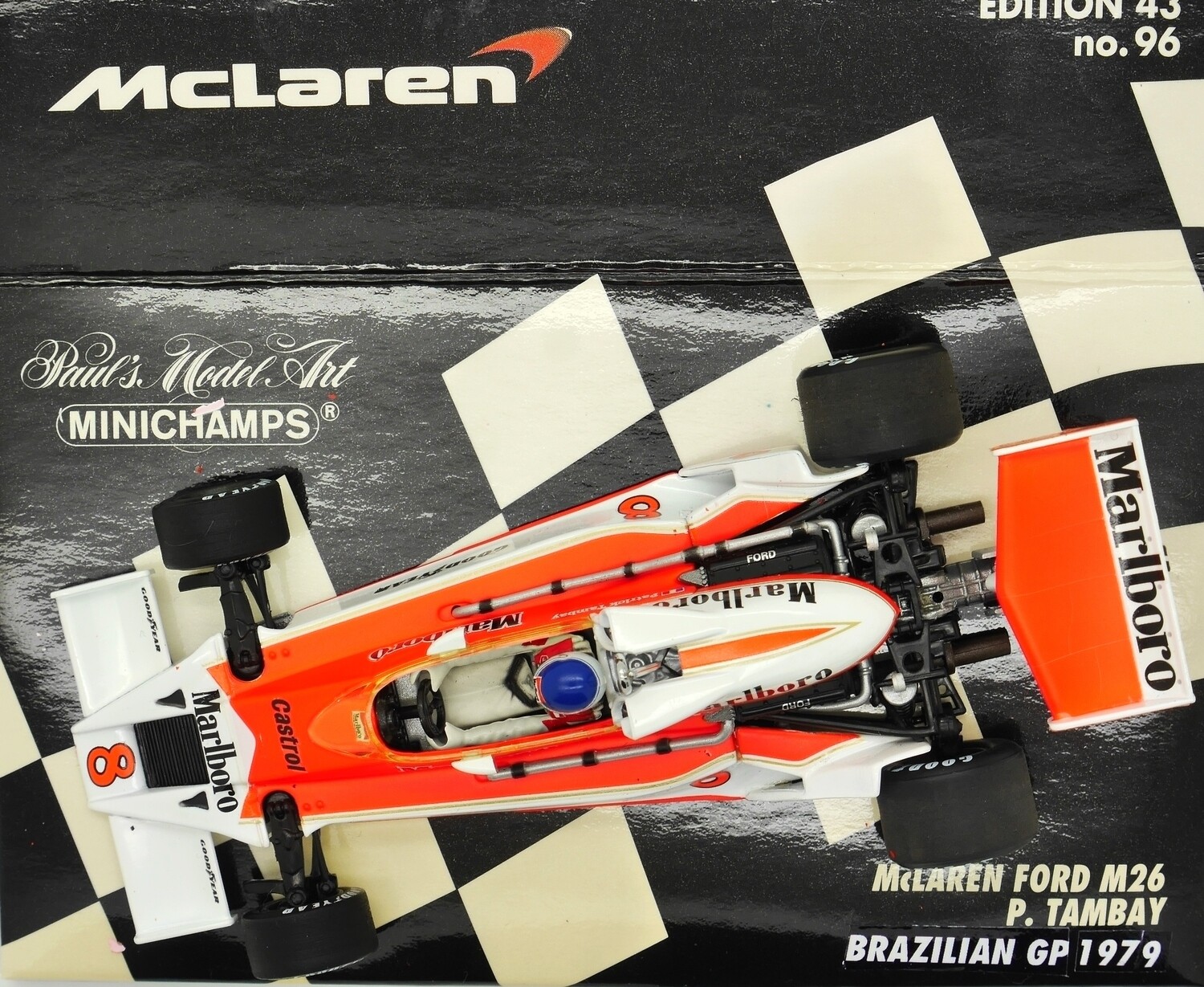 1979 Minichamps Marlboro Mclaren M26 P Tambay Brazil GP 1/43