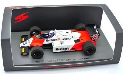 1983 Spark Alfa Romeo 183t M Baldi Monaco GP 1/43