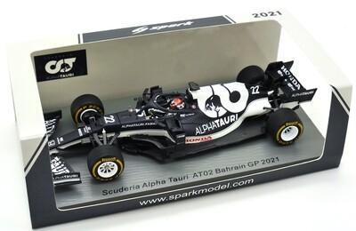 2021 Spark Alpha Tauri AT02 Y Tsnuoda Bahrain GP 1/43