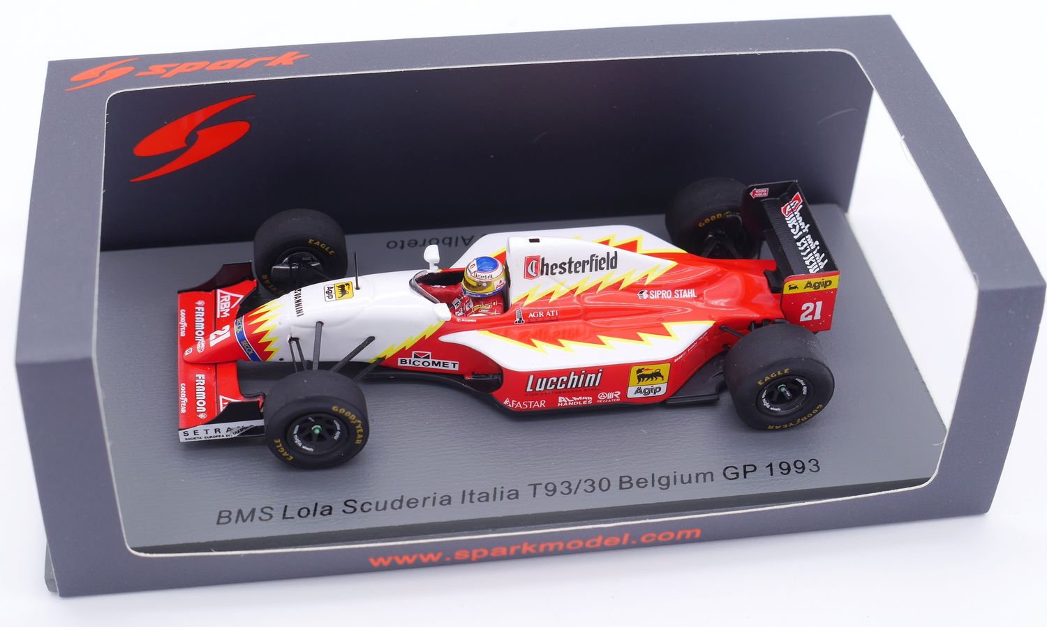 1993 Spark BMS Lola Scuderia Italia T93/30 M Alboreto Belgian GP 1/43