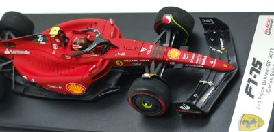 2022 Looksmart Ferrari SF75 C Sainz jr Bahrain GP 1/43