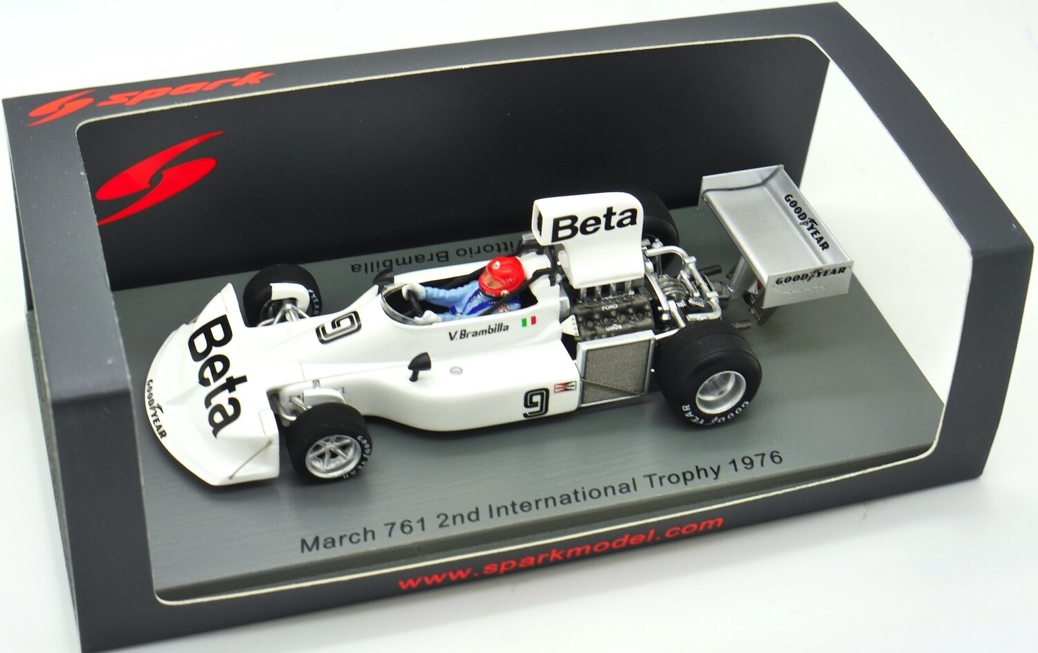 希少 Spark 1/43 March 761 1976 1976 Spark March 761 V Brambilla Int Trophy 1/43