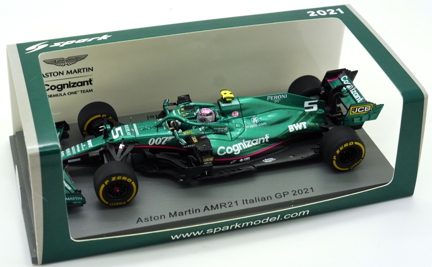 2021 Spark Aston Martin AMR21 S Vettel Italian GP 1/43