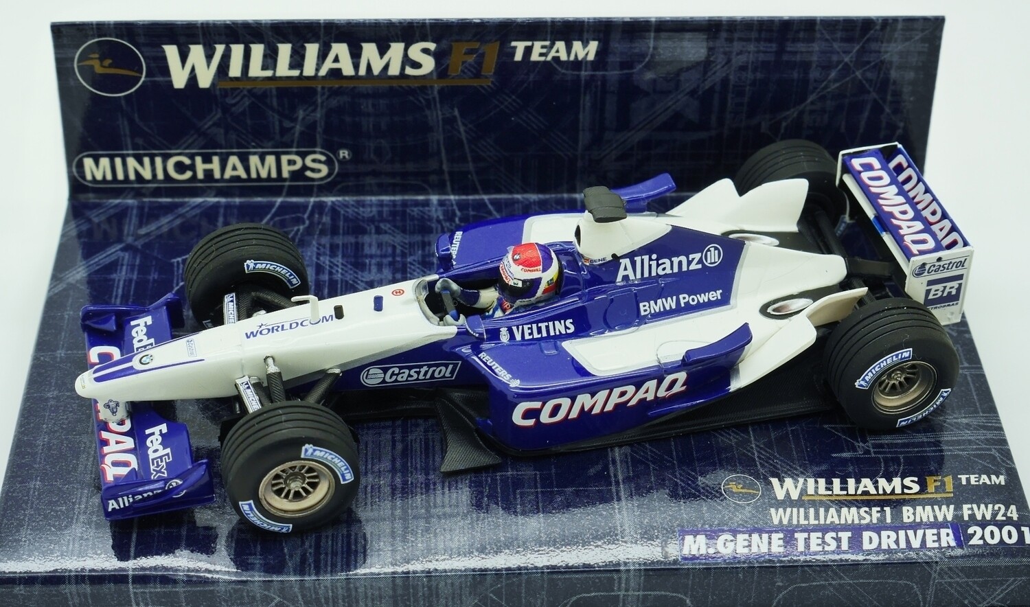 Minichamps 1/18 – F1 Williams BMW FW23 2001 (Ralf Schumacher) – Modèle D'exposition