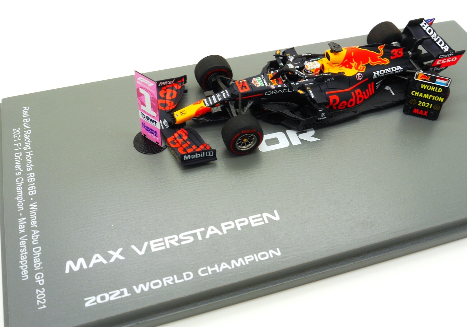 2021 Spark Red bull Honda RB16b M Verstappen Abu Dhabi GP 1/43