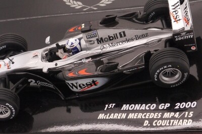 2000 Minichamps West McLaren MP4/15 D Coulthard 1st Monaco GP 1/43