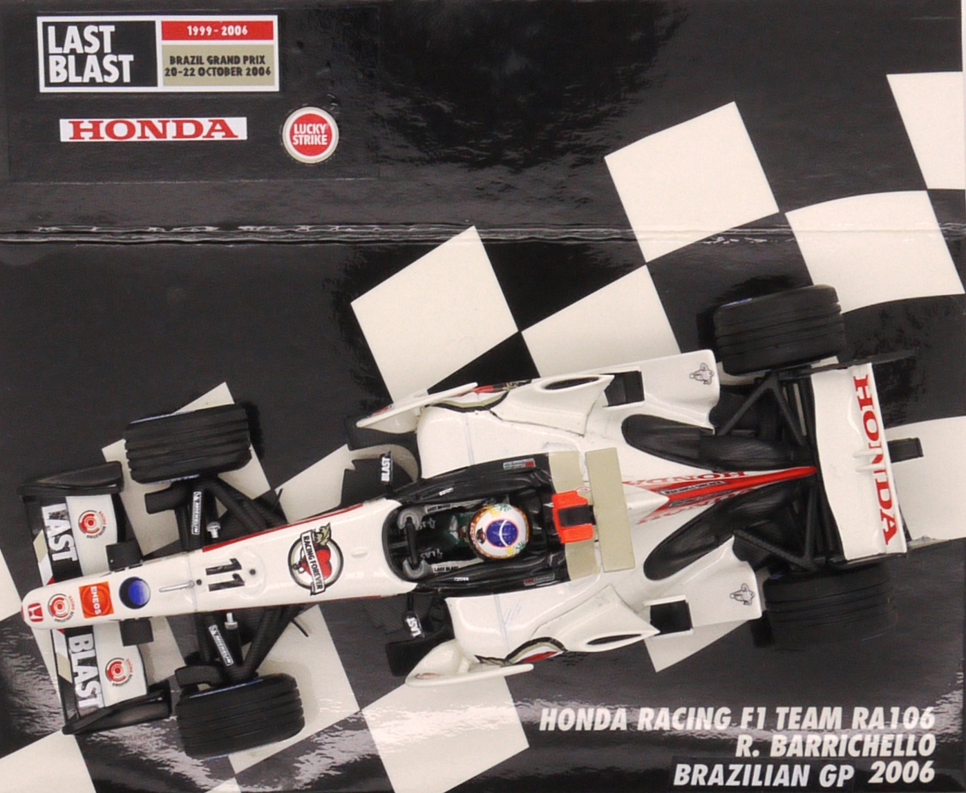 2006 Minichamps Lucky Strike Honda RA106 R Barrichello Brazil GP 1/43