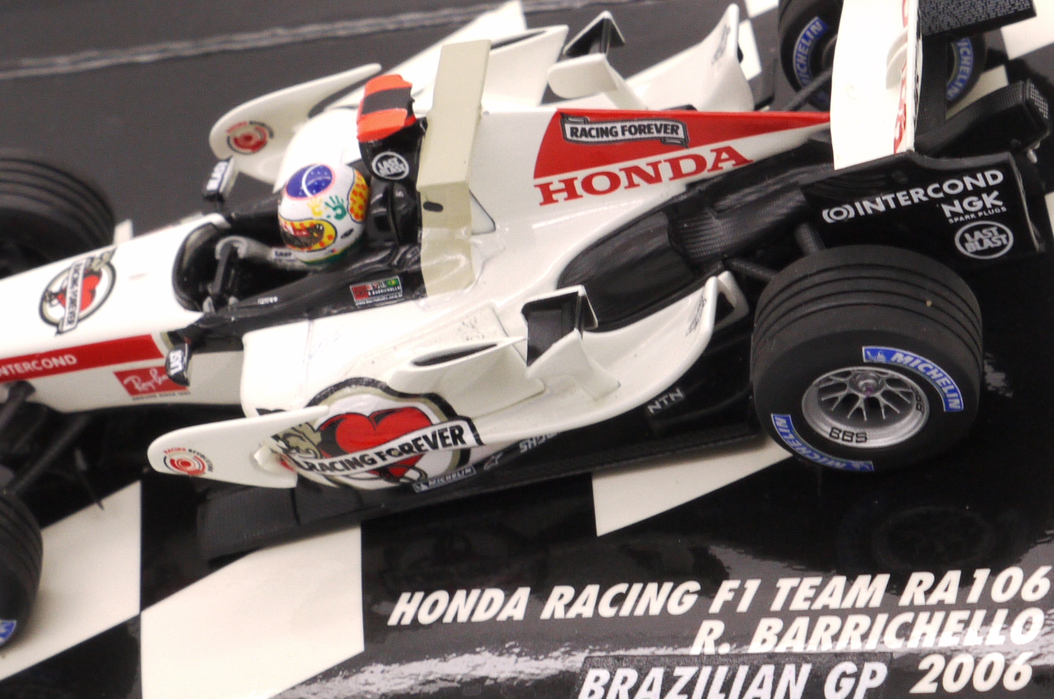 2006 Minichamps Lucky Strike Honda RA106 R Barrichello Brazil GP 1/43