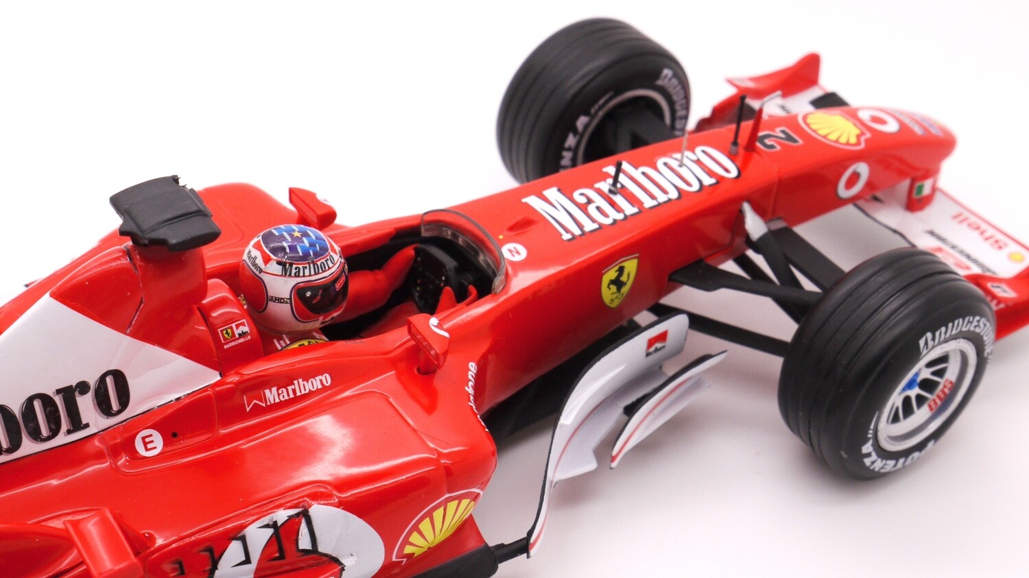 2003 Hotwheels Marlb Ferrari F2003GA R Barrichello 1/18