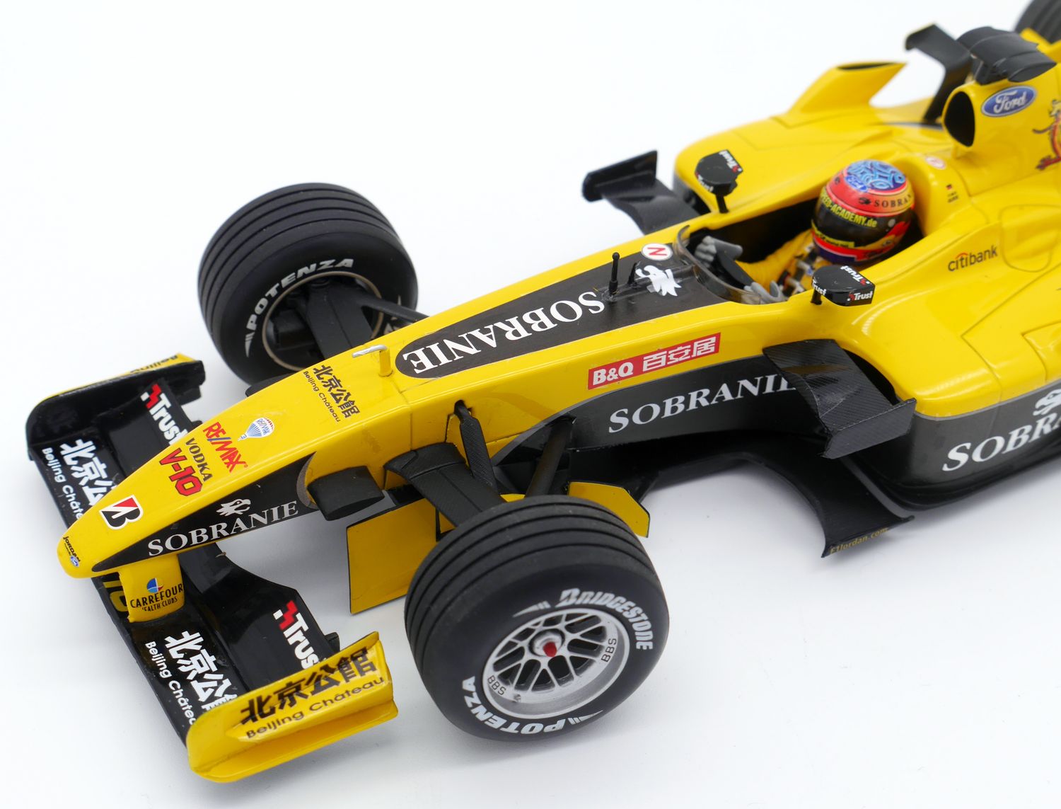 2004 Sobranie Jordan Ford EJ14 Timo Glock Chinese gp 1/18 scale