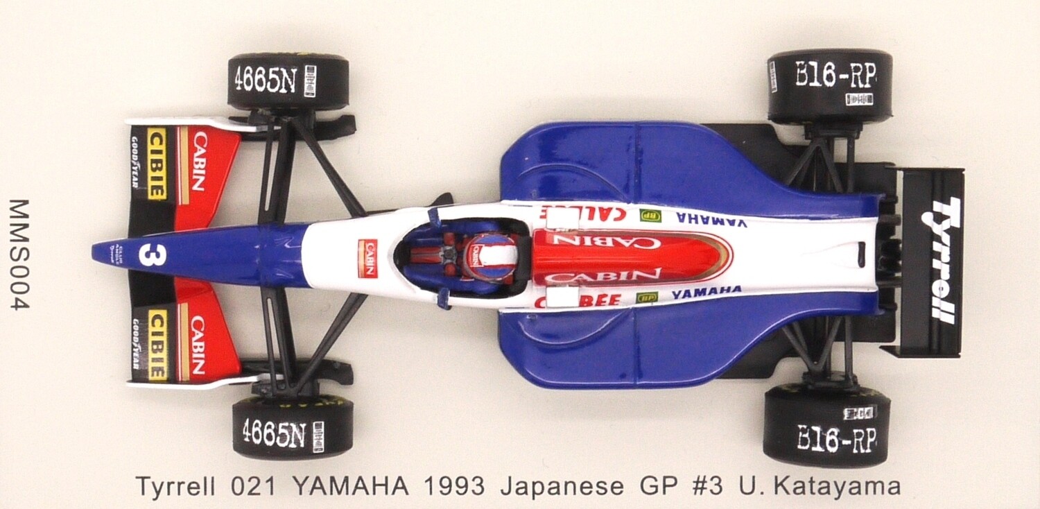 1993 Spark Cabin Tyrrell 021 U Katayama Japanese GP 1/43
