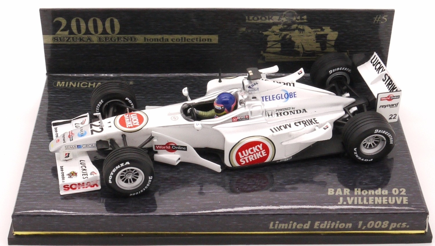 F1 Car Miniature BAR HONDA 2000 1/18