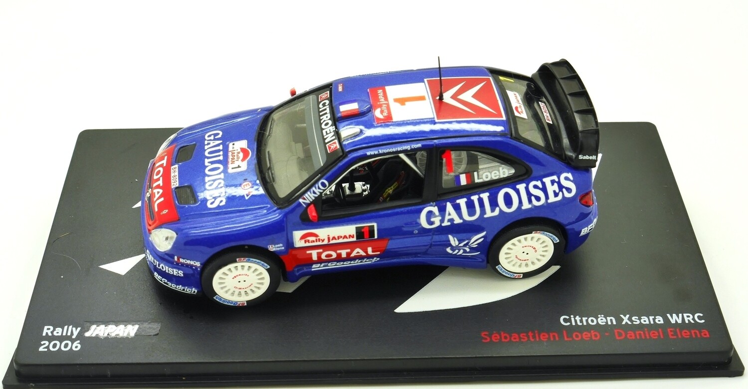 2006 Altaya Citroen Xsara WRC S Loeb & D Elana Winner Rally Japan 1/43