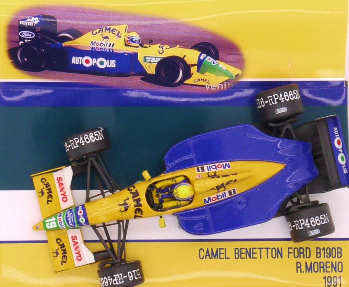 1991 Tameo Camel Benetton Ford B190-B R Moreno USA GP 1/43