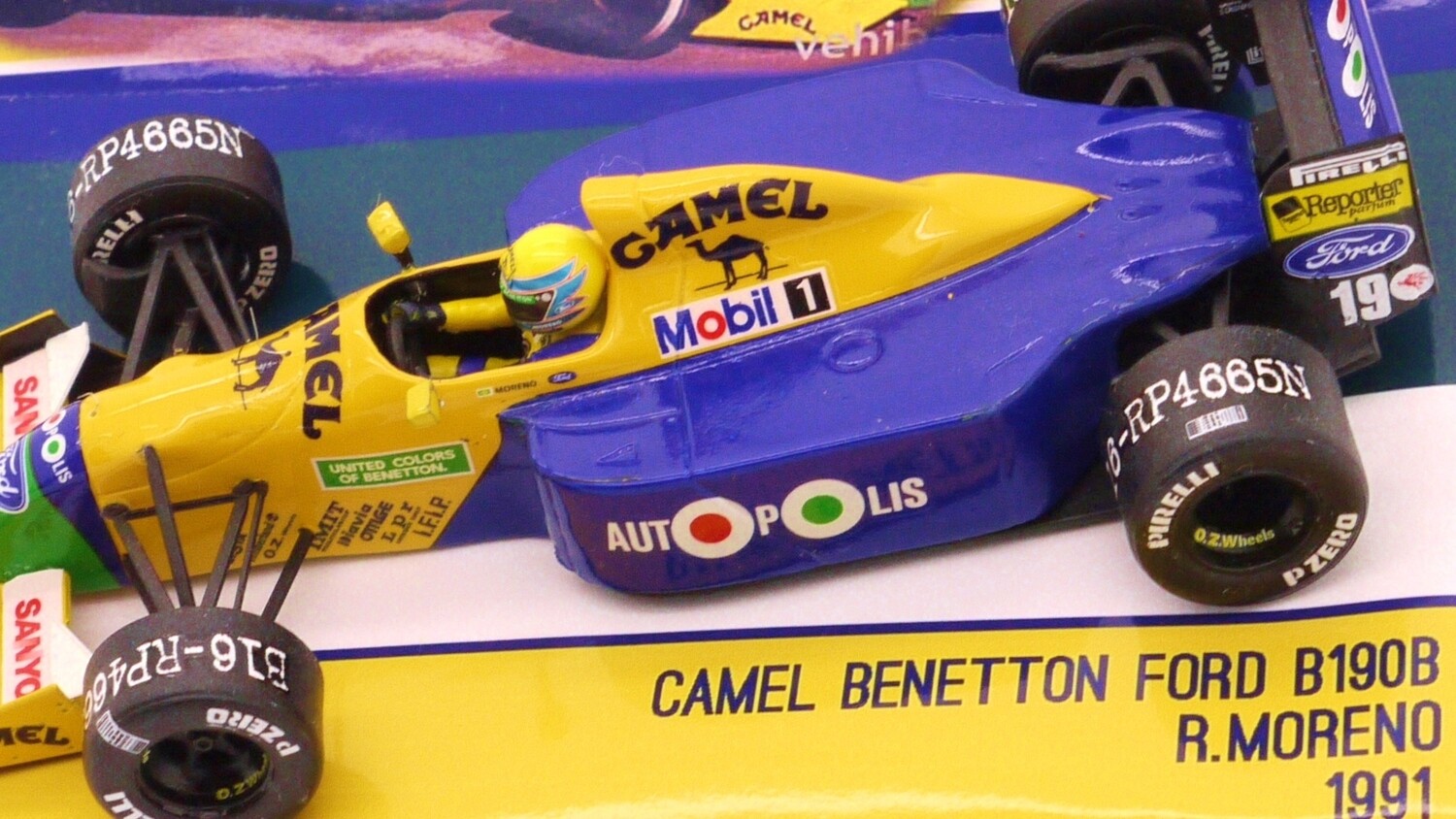 1991 Tameo Camel Benetton Ford B190-B R Moreno USA GP 1/43