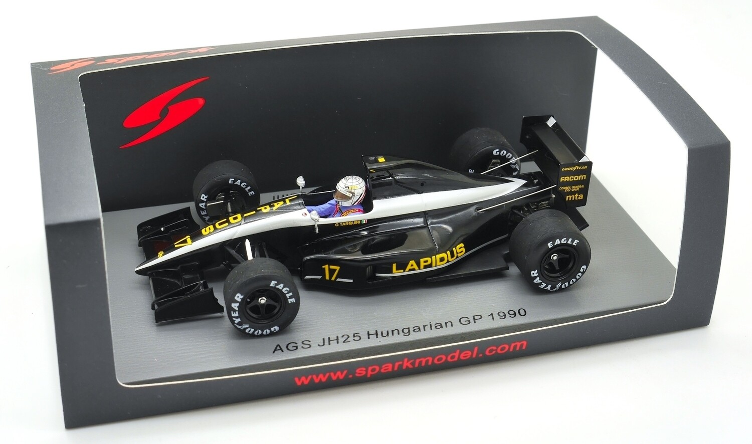 1990 Spark AGS Cosworth JH25 G Tarquini Hungarian GP 1/43
