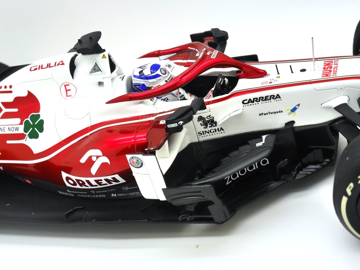 Spark 1/43 Kimi Räikkönen Alfa Romeo C41 Abu Dhabi GP 2021 Used
