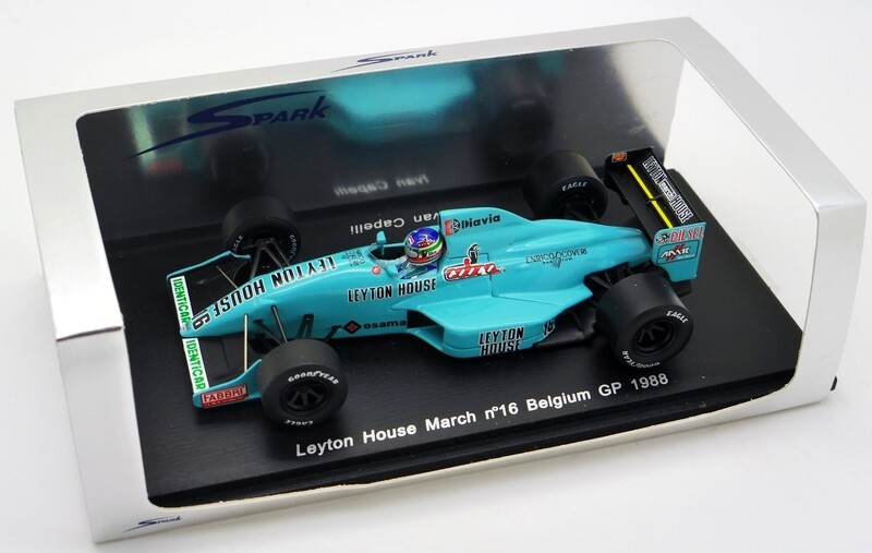 1988 Spark Leyton House March 881 I Capelli Belgian GP 1/43