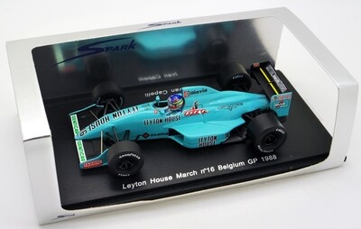 1988 Spark Leyton House March 881 I Capelli Belgian GP 1/43