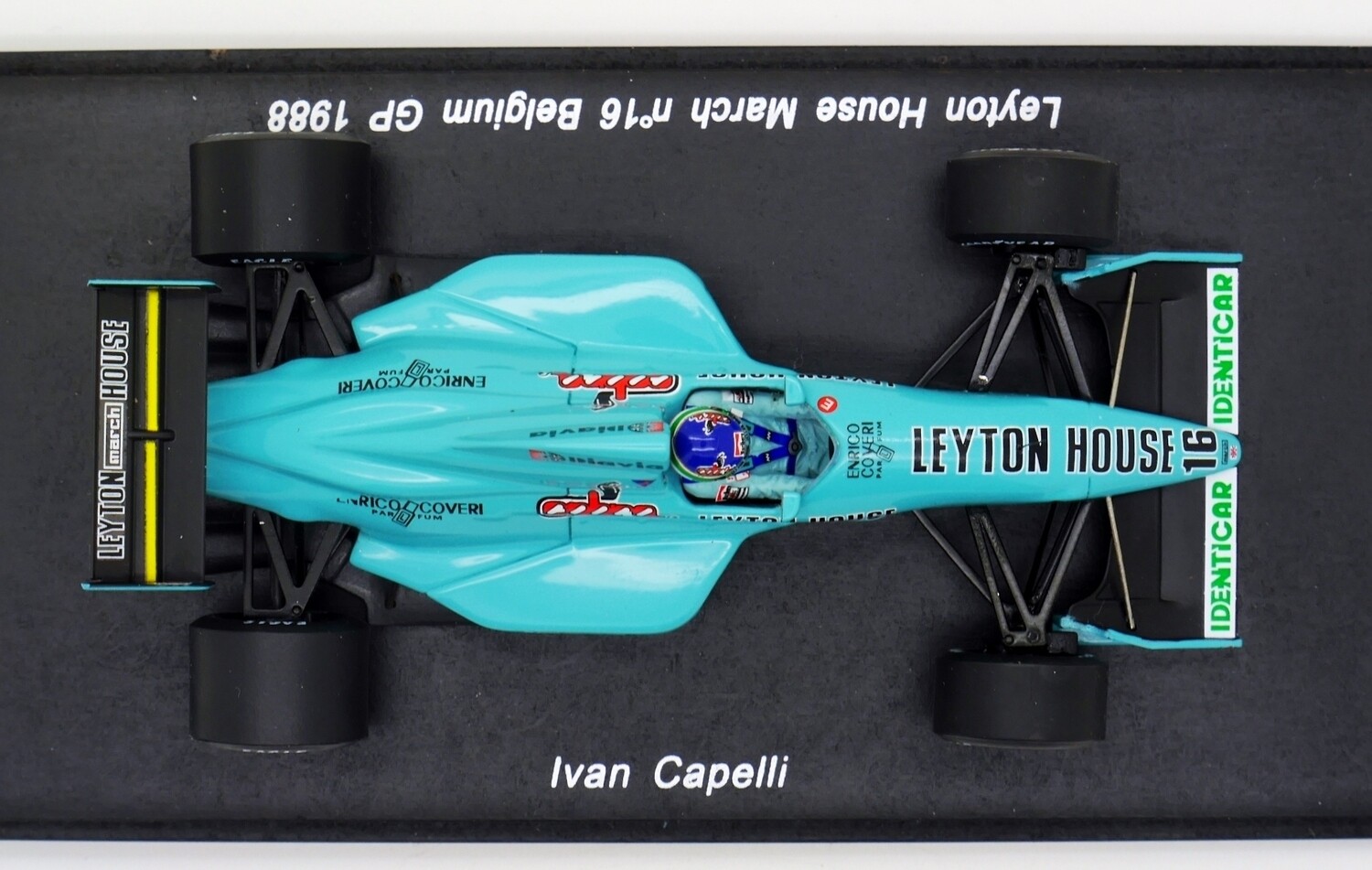 1988 Spark Leyton House March 881 I Capelli Belgian GP 1/43