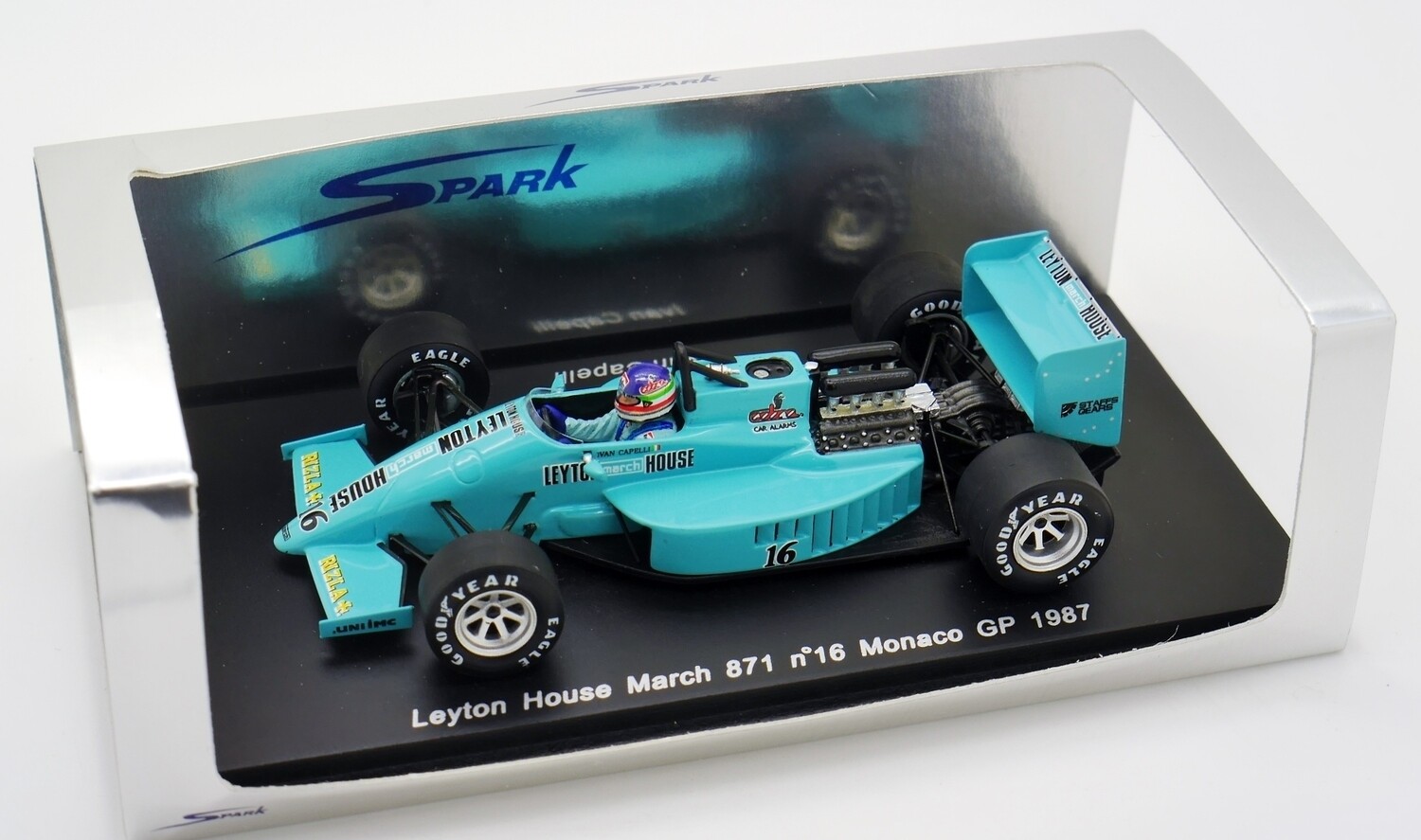 1987 Spark Leyton House March 871 I Capelli Monaco GP 1/43