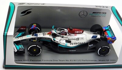 2022 Spark Mercedes W13 G Russell Miami GP 1/43