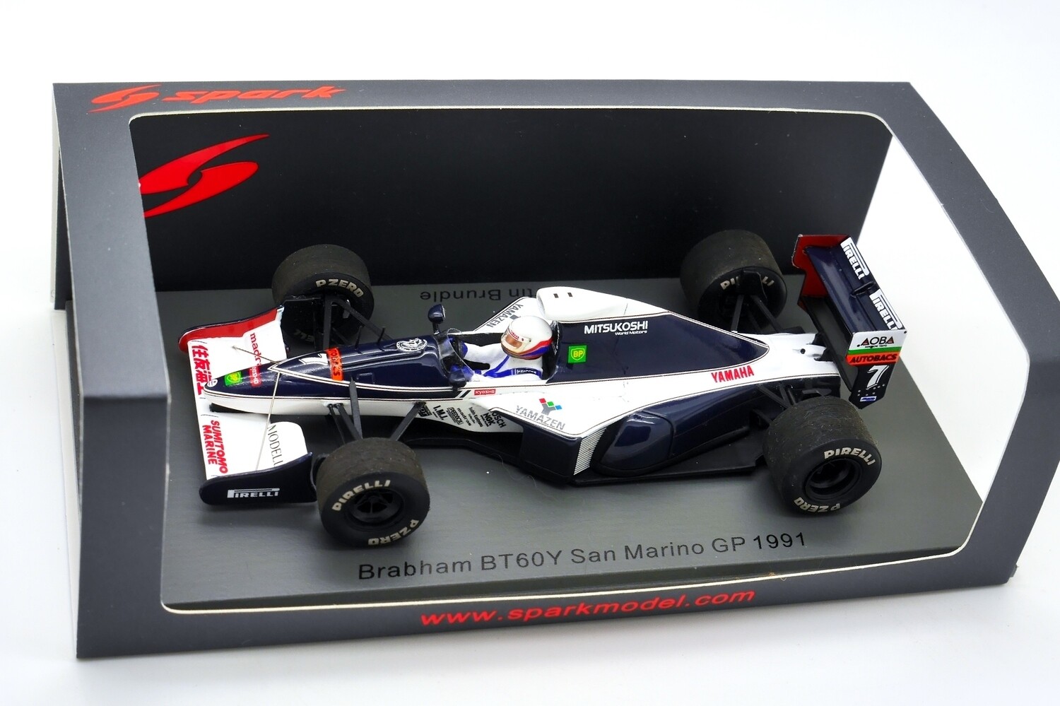 1991 Spark Brabham Yamaha BT60Y M Brundle San Marino GP 1/43