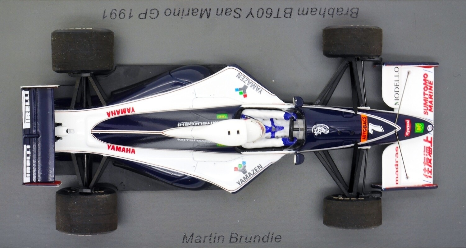 中古 1/43 Spark Brabham BT60Y #7 M.Brundle 1991 Spark Brabham Yamaha BT60Y M Brundle San Marino GP 1/43