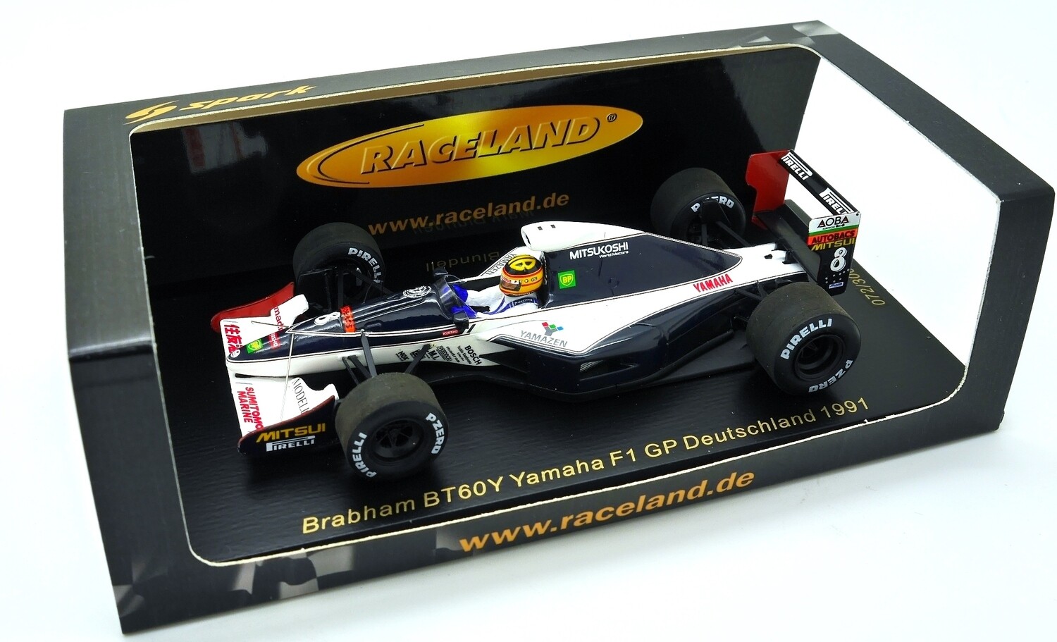1991 Spark Gold Brabham Yamaha BT60Y M Blundell German GP 1/43