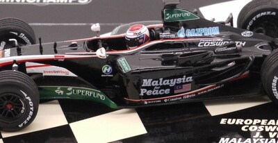2003 Minichamps European Minardi PS03 J Verstappen Malaysian GP 1/43