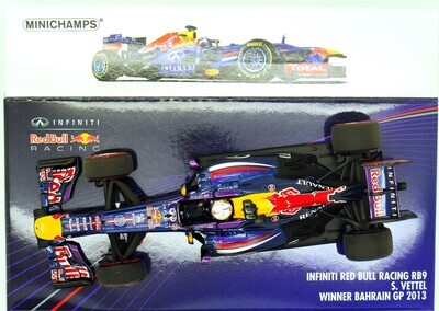 2013 Minichamps Red Bull RB9 S Vettel Bahrain GP 1/43