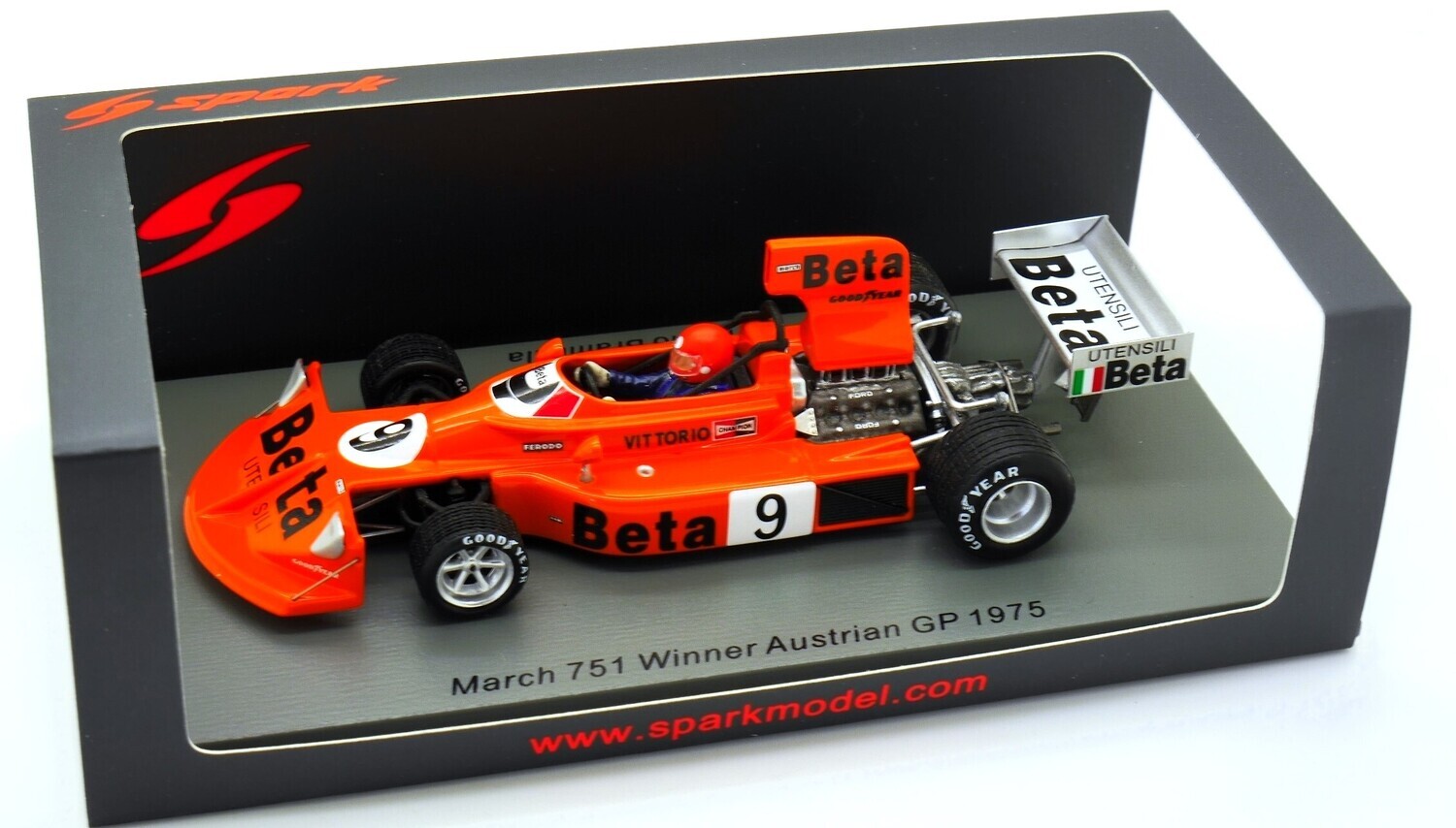 【希少】スパーク 1/43 マーチ 751 1975 オーストリアGP 優勝 スパーク 1/43 マーチ 751 No.9 優勝 Austrian GP 1975 Vittorio