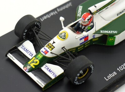 1991 Spark Lotus 102B J Herbert Mexican GP 1/43