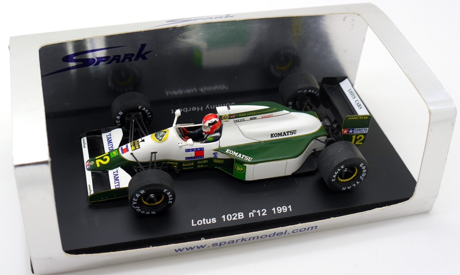1991 Spark Lotus 102B J Herbert Mexican GP 1/43