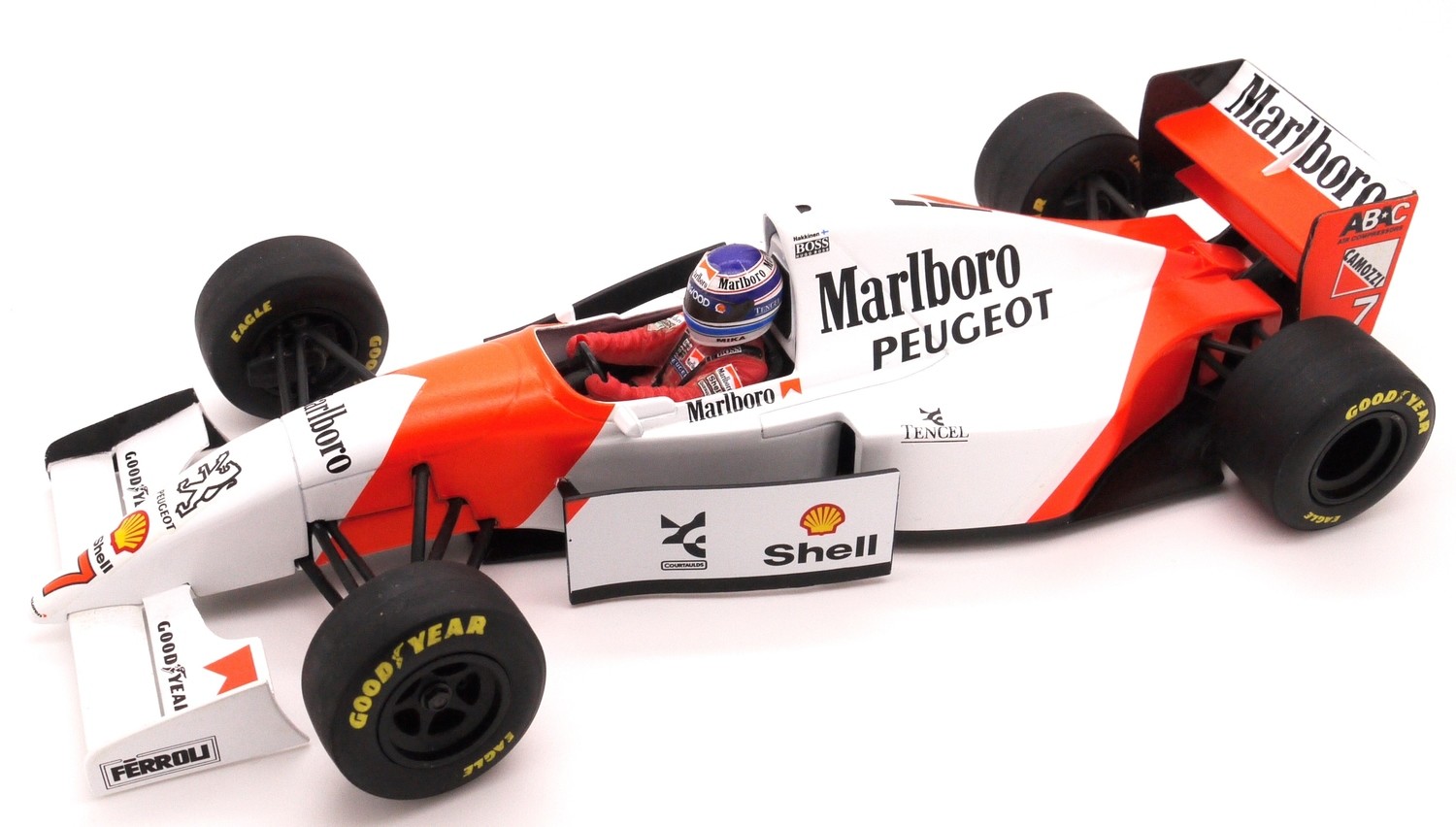 1994 Minichamps Marlb Mclaren MP4/9 M Hakkinen Belgian GP 1/18
