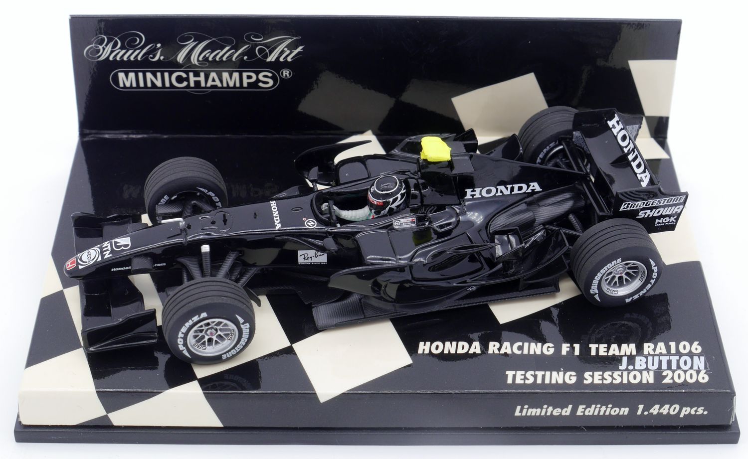 2006 Minichamps Honda RA106 J Button Test car -1/43 scale