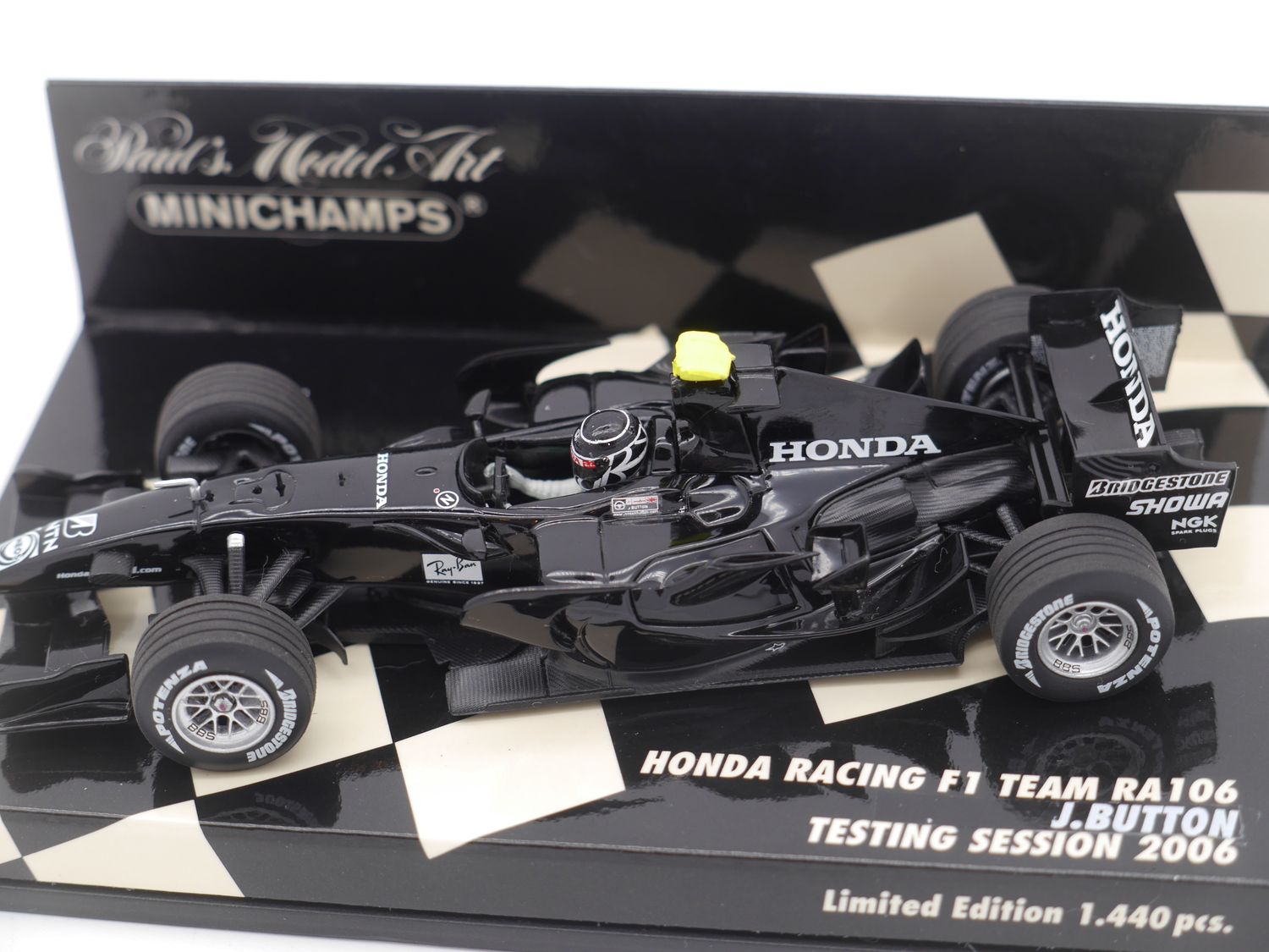 2006 Minichamps Honda RA106 J Button Test car -1/43 scale