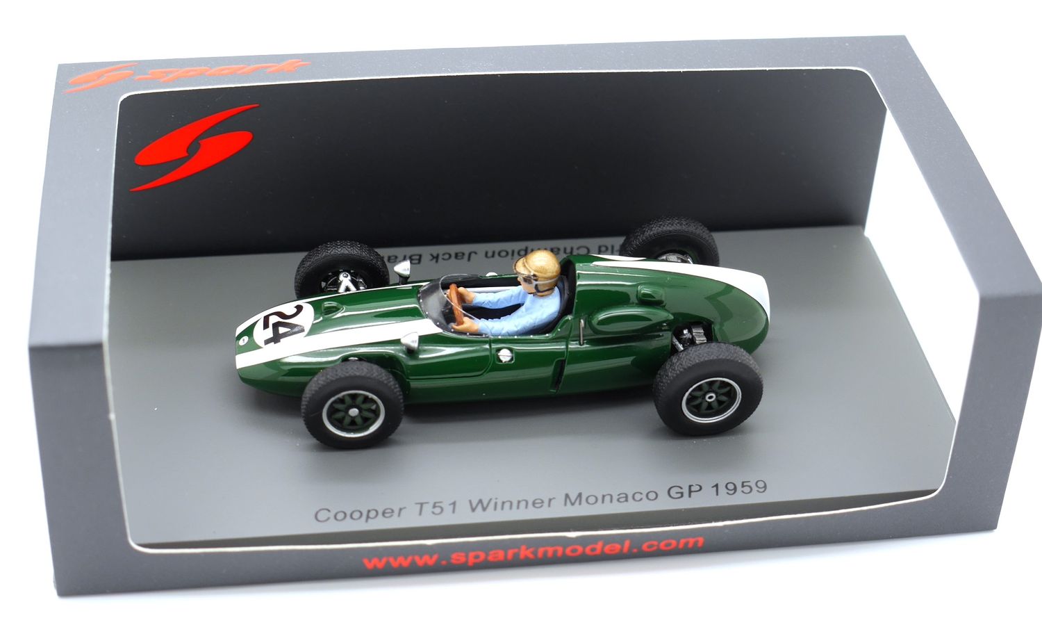 1959 Spark Cooper T51 J Brabham Monaco GP 1/43