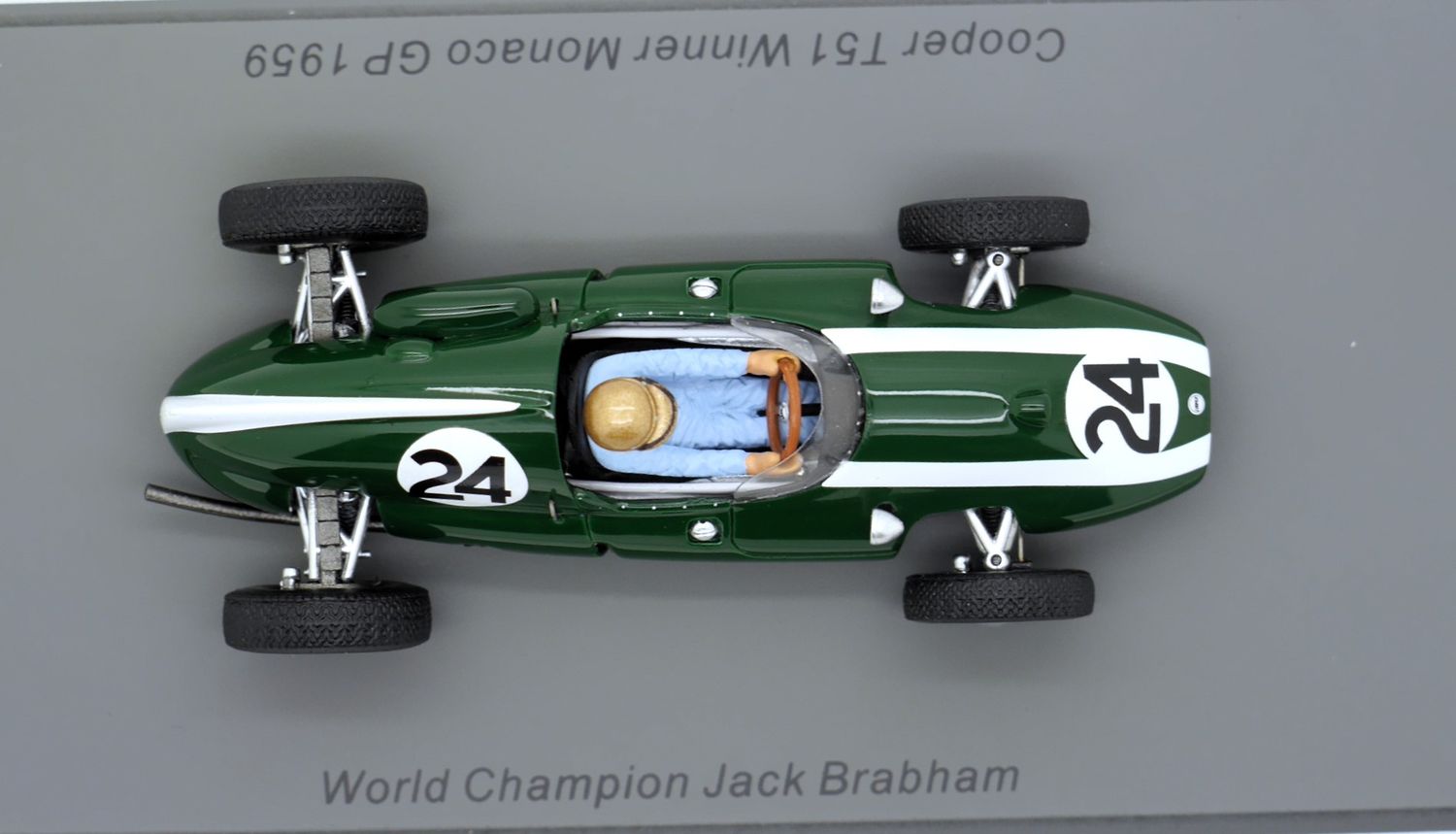 Modèle Réduit Cooper - F1 T51 Climax N 24 Winner Monaco Gp Jack Brabham 1959 World Champion With Driver Figure