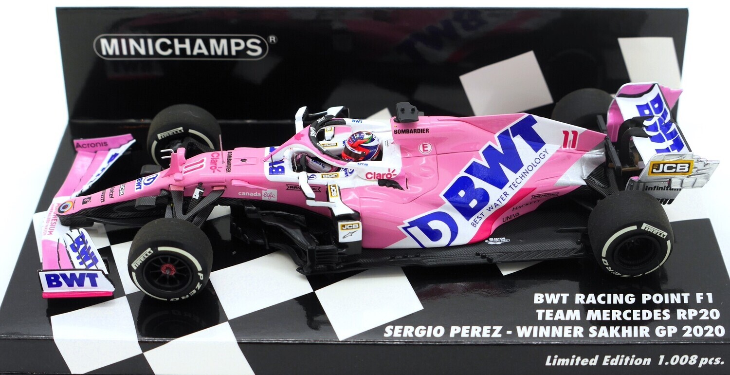 2020 Minichamps Racing Point RP20 Mercedes S Perez Winner Sakhir