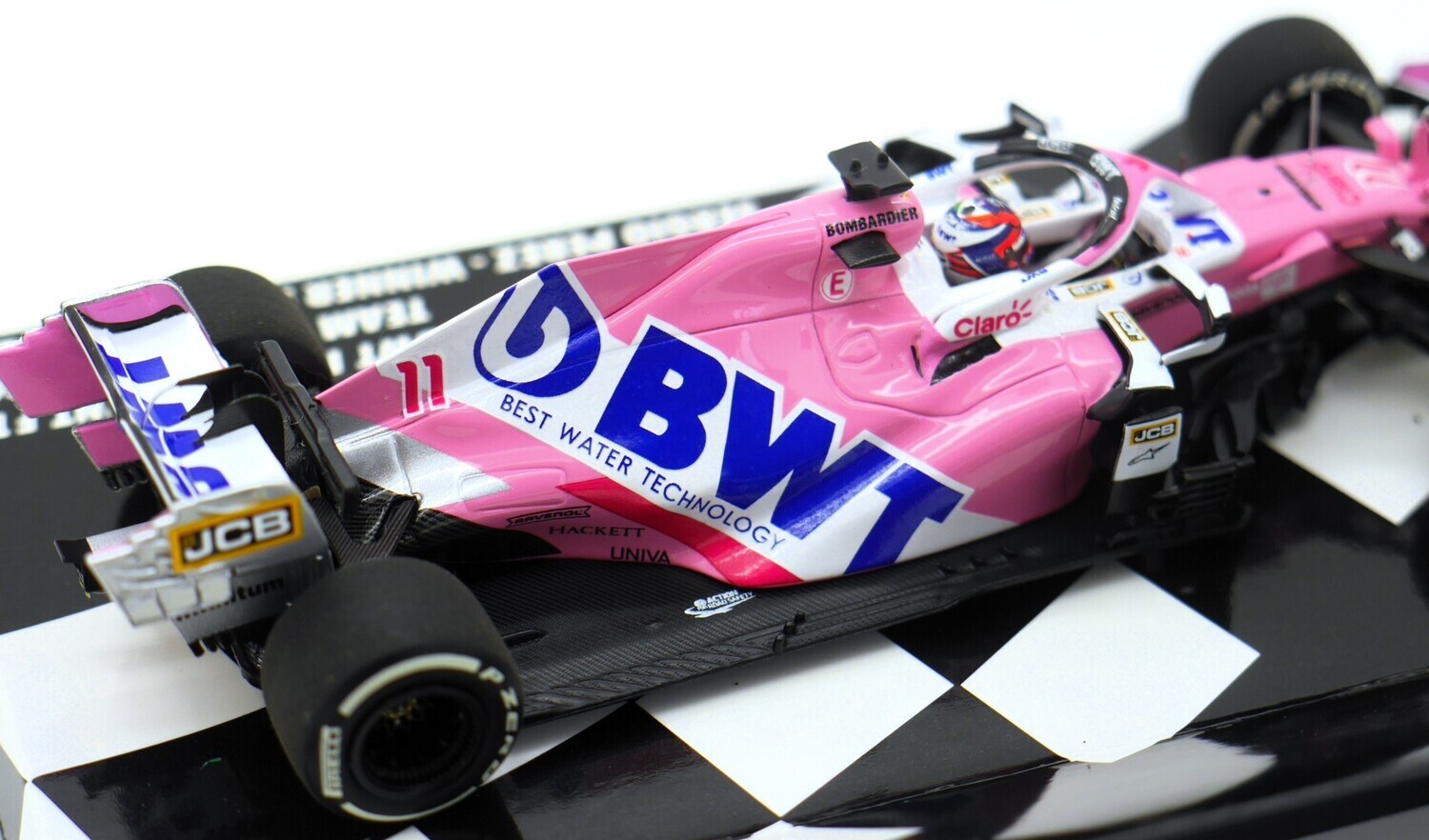 1/43 Minichamps 2020 Formula 1 Sergio Pérez Racing Point RP20 #11 Winner Sakhir GP Car Model