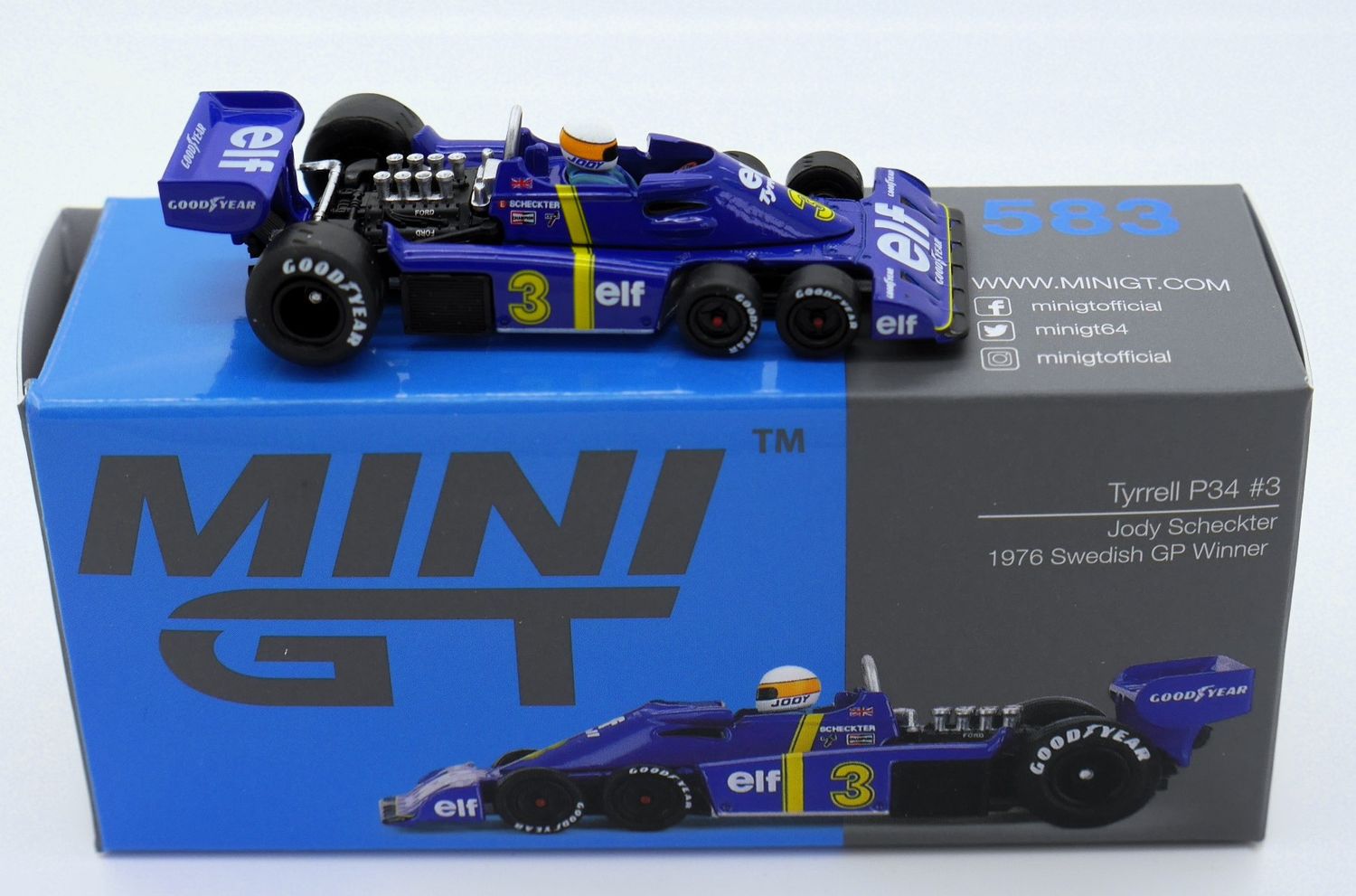 1976 Spark Mini GT Tyrrell Ford P34 J Scheckter Swedish GP 1/64