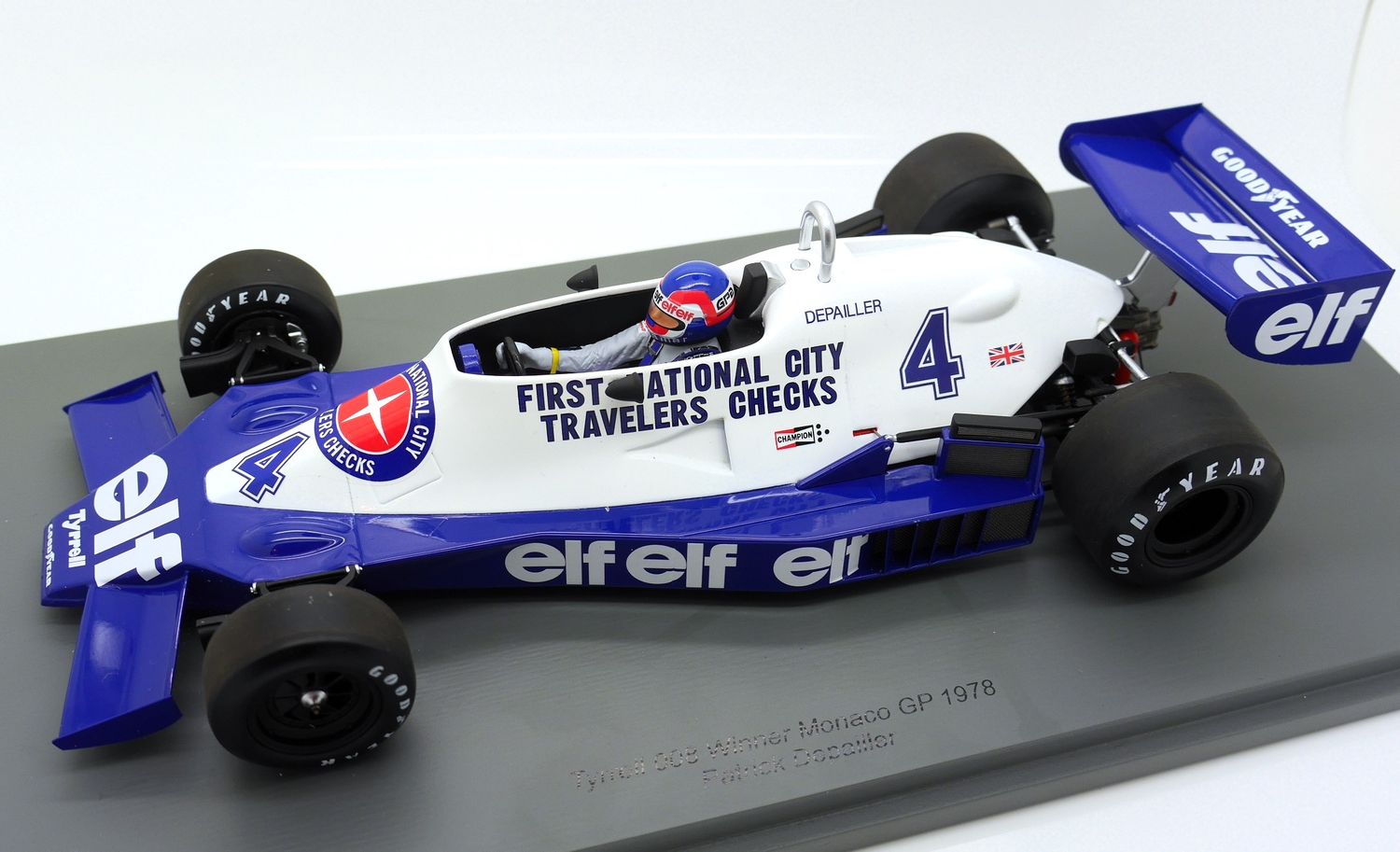 Modèle réduit Tyrrell 008 N°4 Winner Gp Monaco 1978 Patrick Depailler
