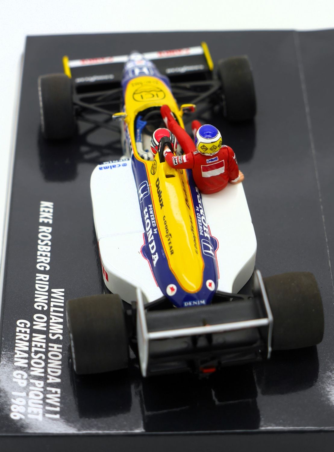 1986 Minichamps Williams Honda FW11 N Piquet K Rosberg German GP 1/43