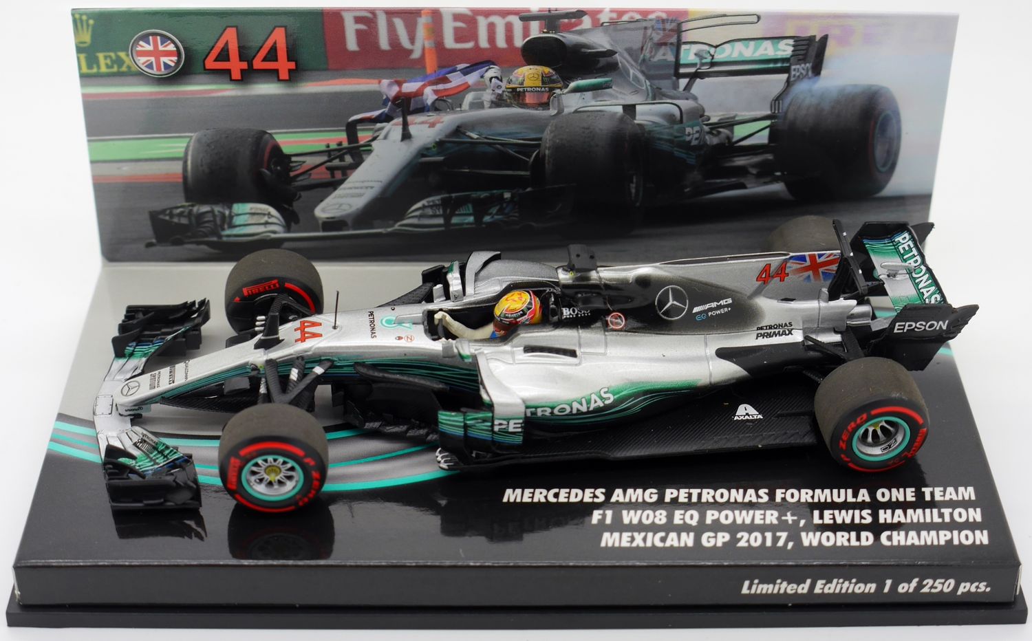 2017.- Lewis Hamilton. Mercedes-AMG F1 W08 - La historia de la Formula 1 a escala
