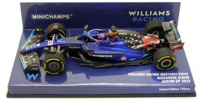 2023 Minichamps Williams Mercedes FW45 A Albon United States GP 1/43