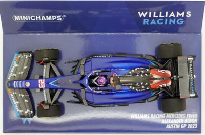 2023 Minichamps Williams Mercedes FW45 A Albon United States GP 1/43